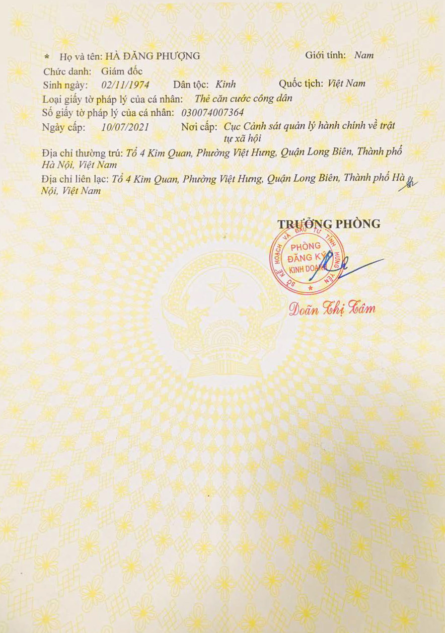 CÔNG TY TNHH NHỰA DŨNG PHONG
